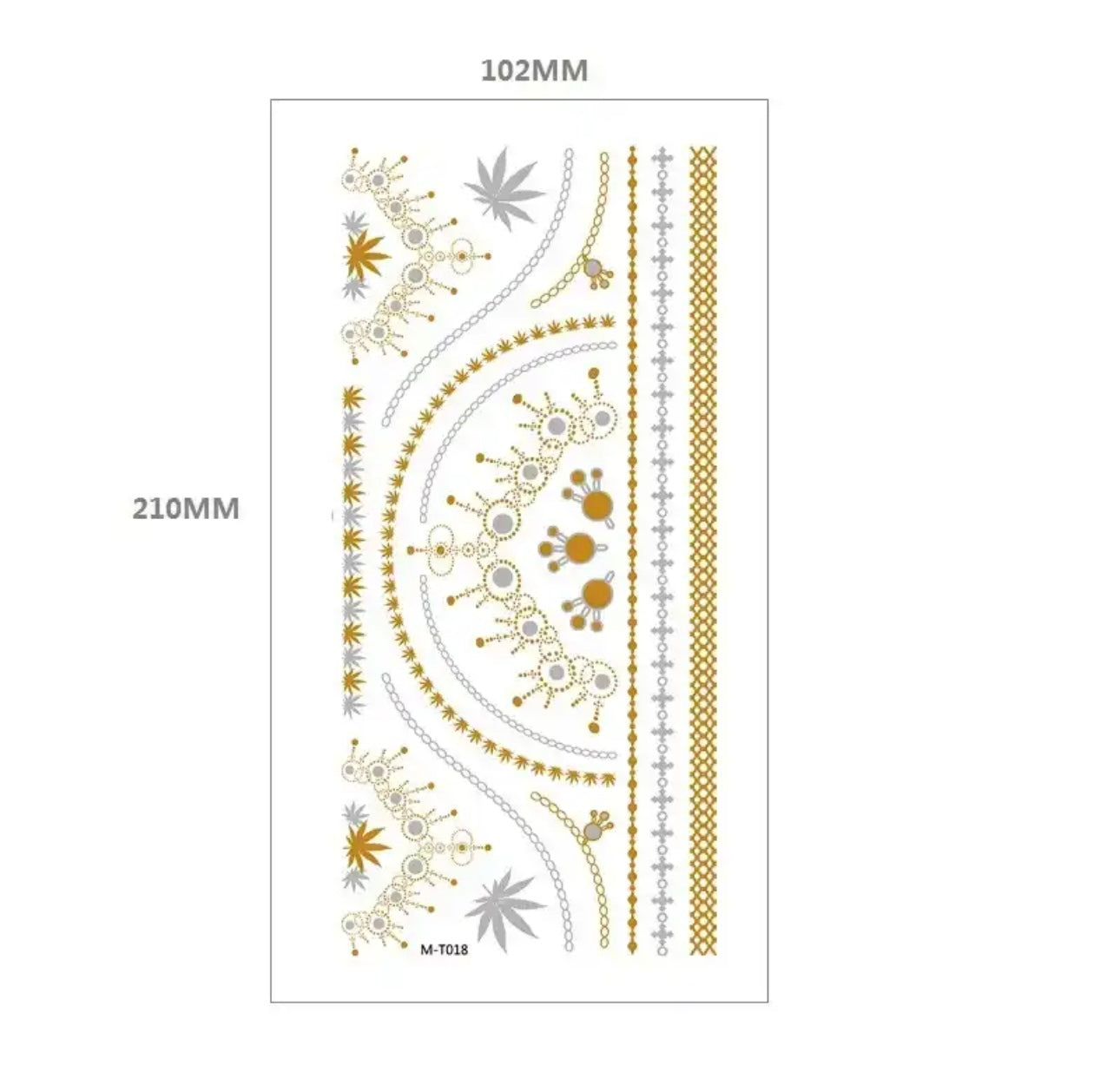 Gold silver tattoo (4)