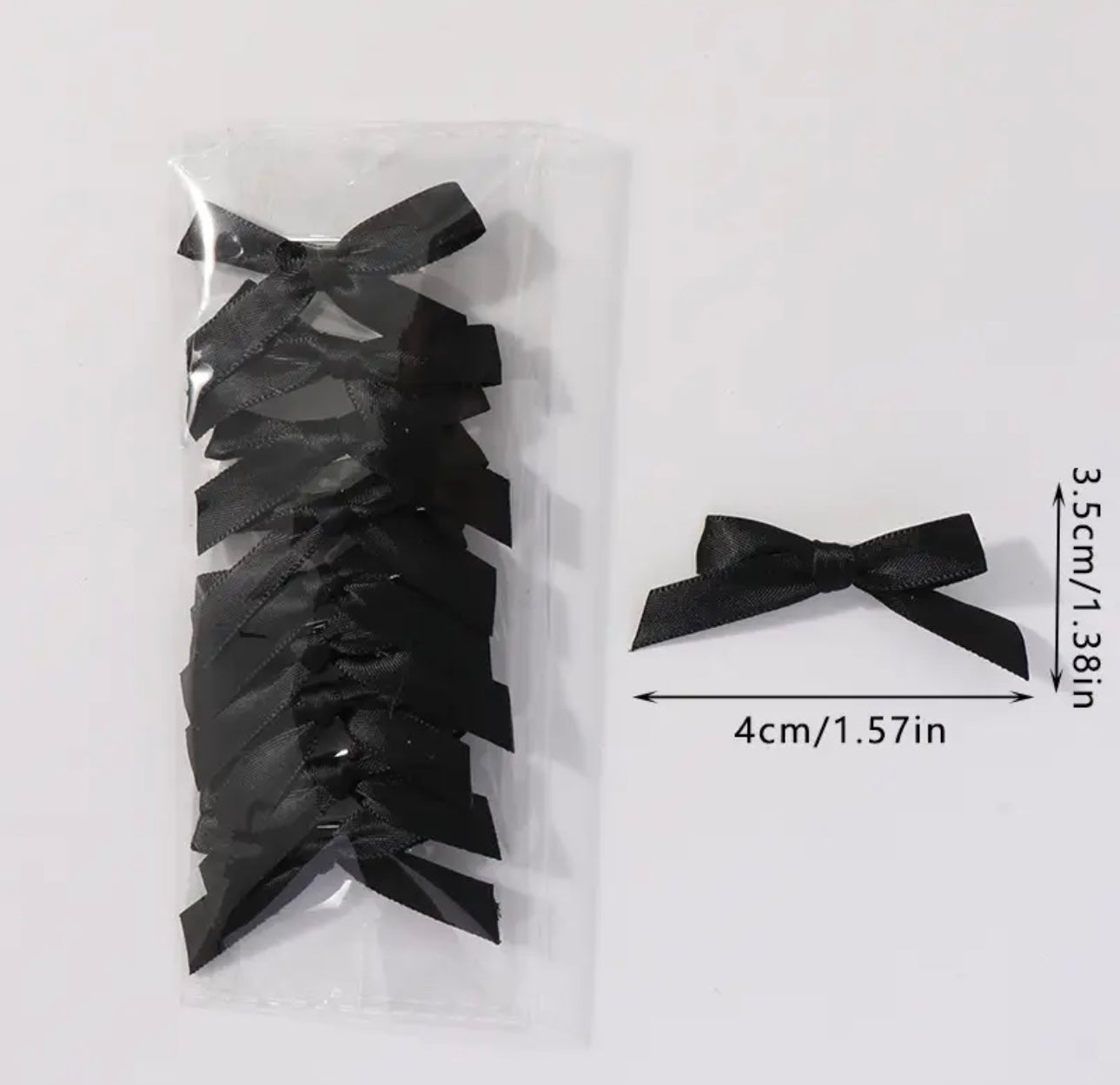 10pcs/pack Children black bowknot Hairclips Students Ribbon bow BBclps