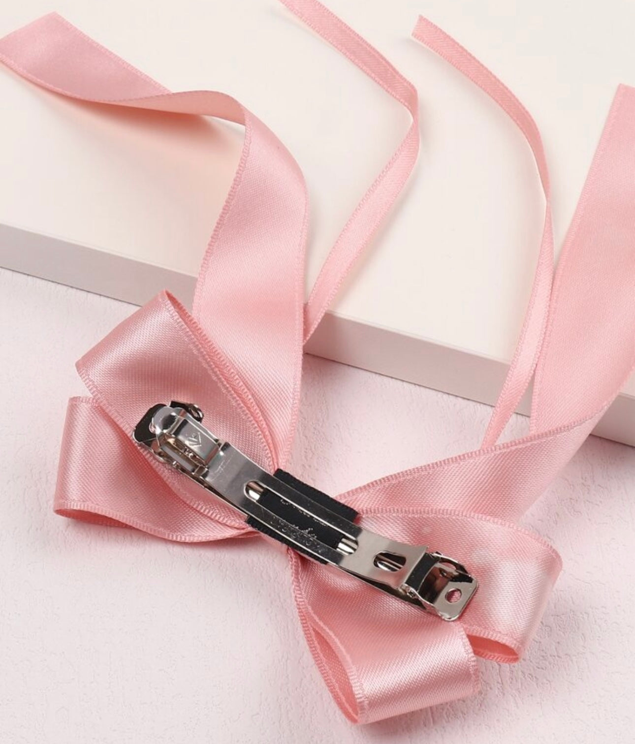 1pc Girl Elegant Bowknot Hairclip With
Streamers For Daily use