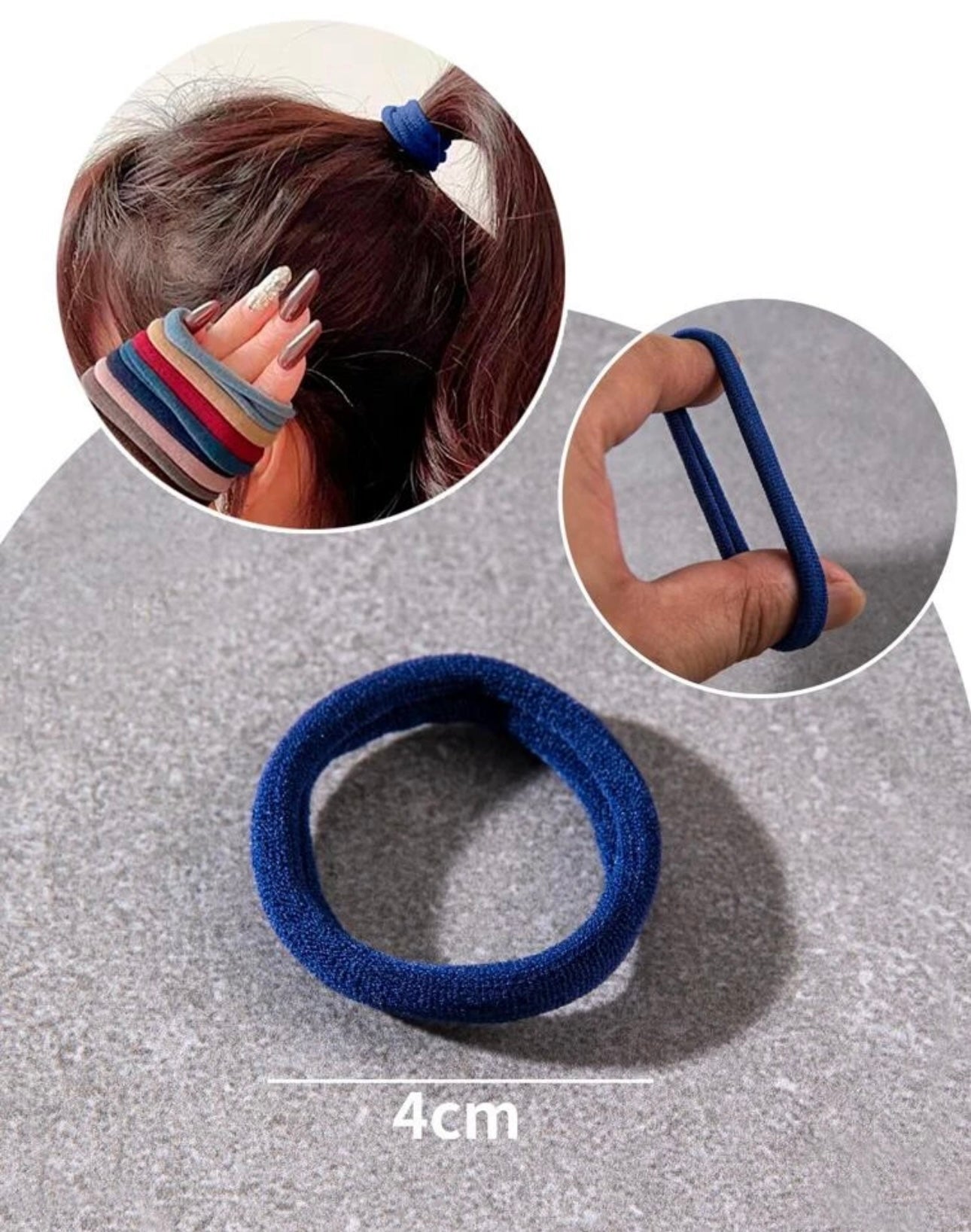 100pcs/Pack Elastic & Durable Hair Ties/Rubber Bands/Braiding Bands For Girls Casual