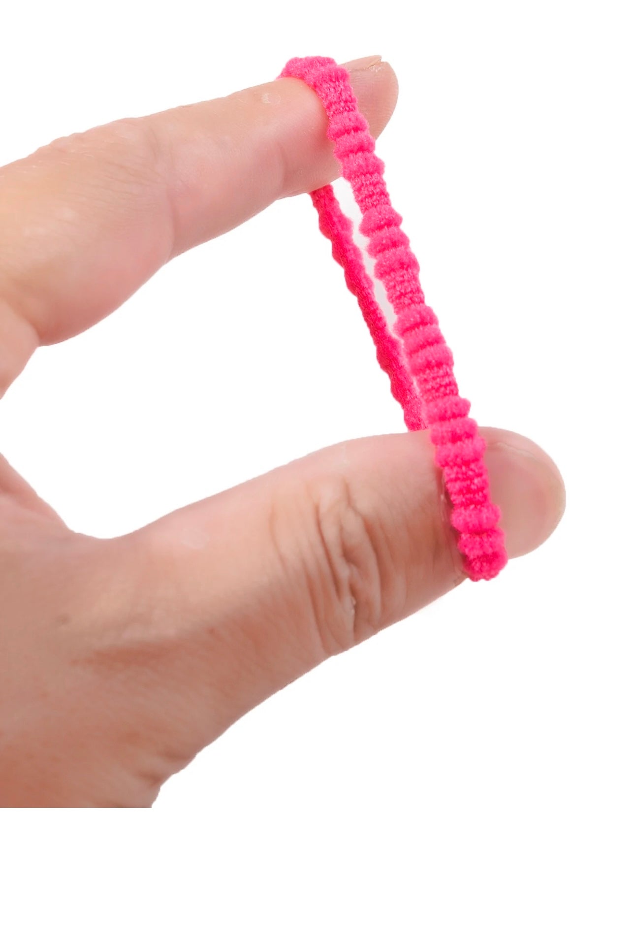 100pc Kids Elastic Hair Bands Girls Sweets Scrunchie pink color