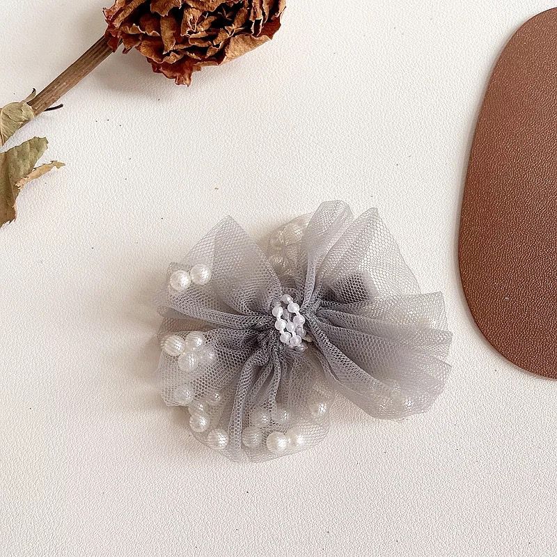 Pearls chiffon hair clips477