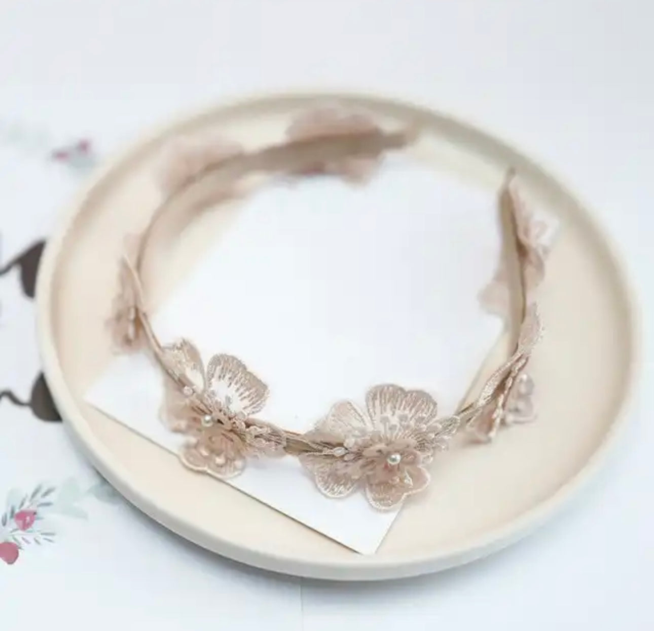 Girl Lace Flower Crown Head Band