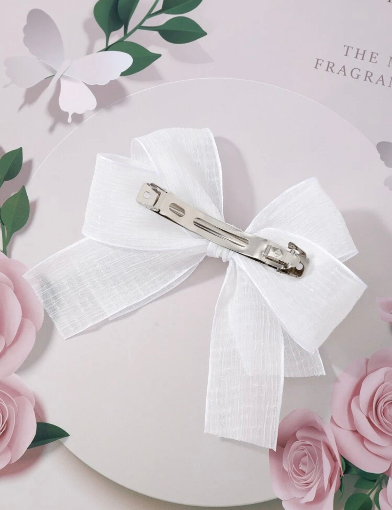 Toddler Girls Bow Decor French Clip