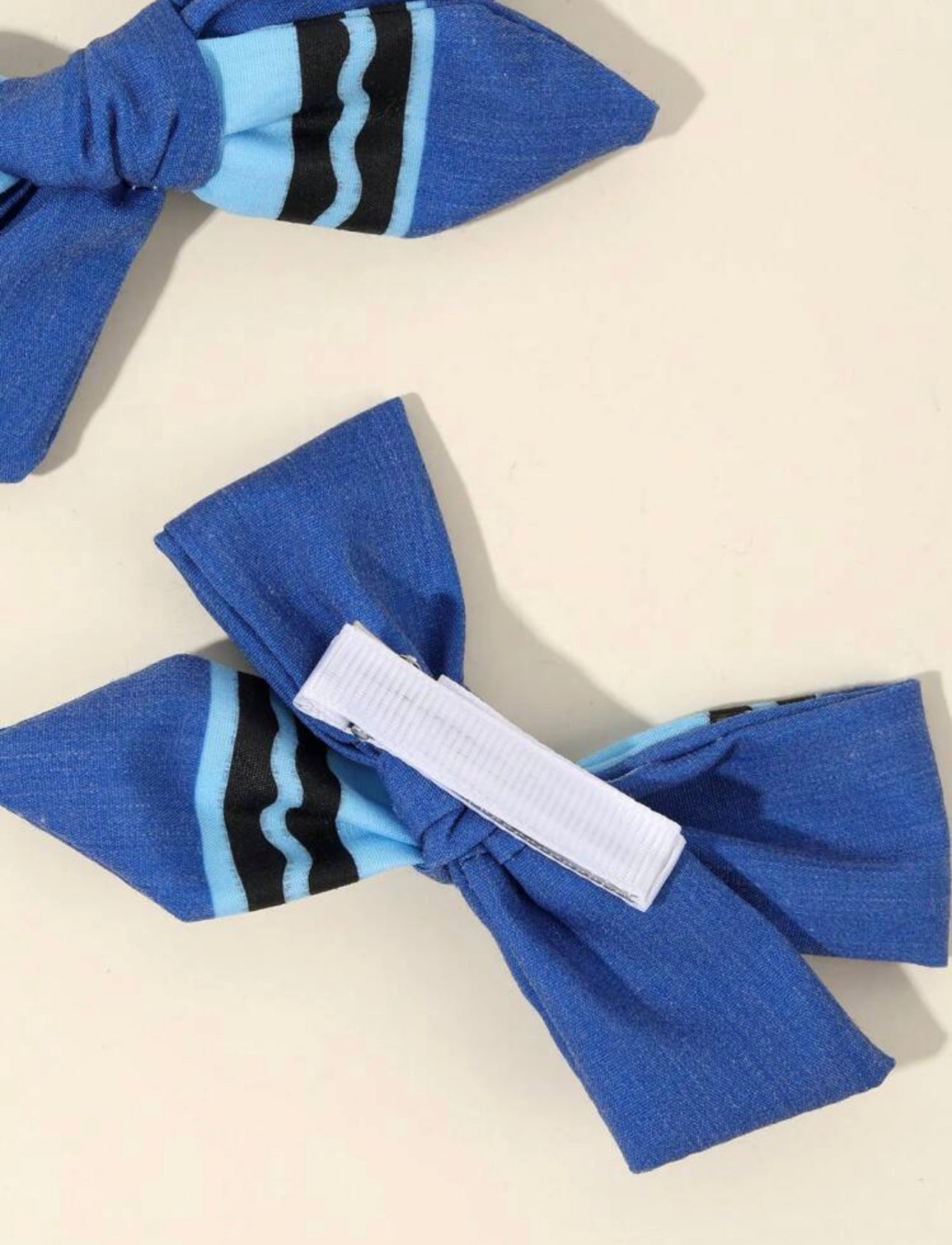 2pcs Back To School Hair Bows For Kids blue