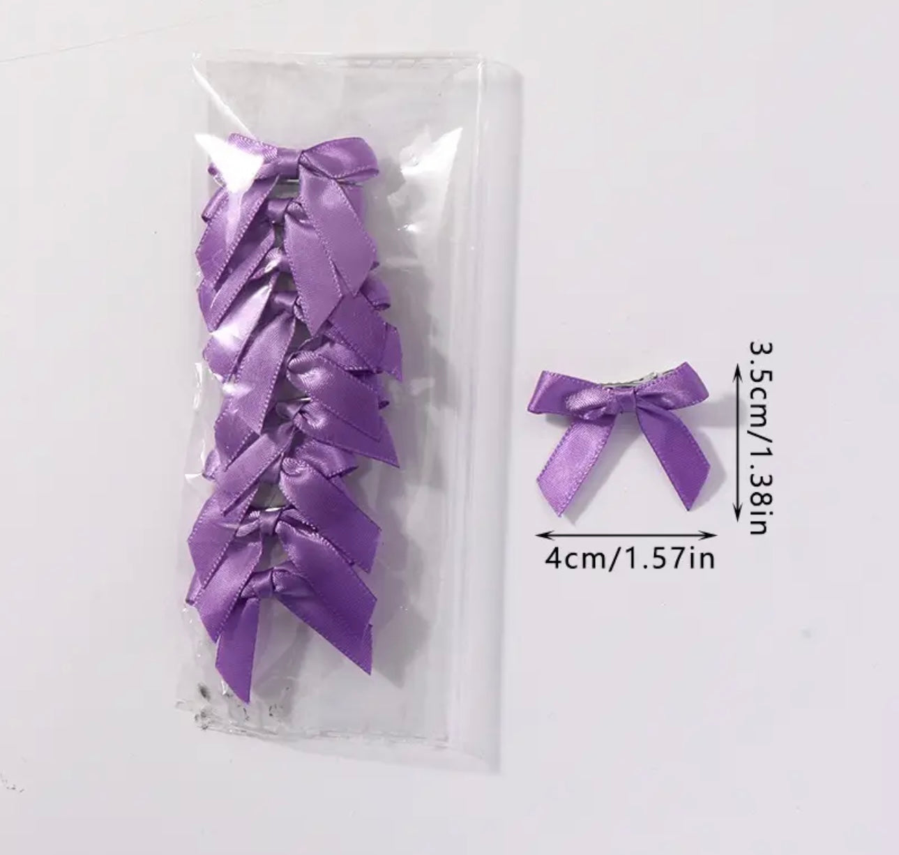 10pcs/pack Children dark purple bowknot Hairclips Students Ribbon bow BBclps
