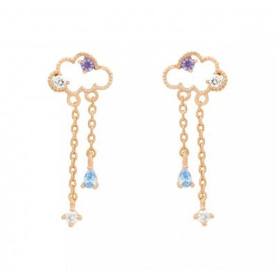 earring and pendant cloud gold plated72