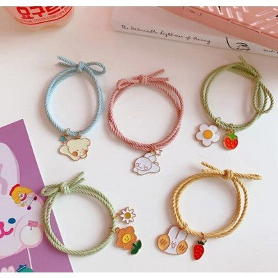 lovely girl rubber band rope high elastic hair ties131