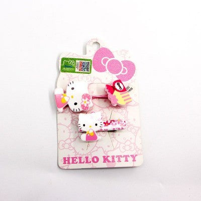 hello kittey hair ties and hair pin pink color191