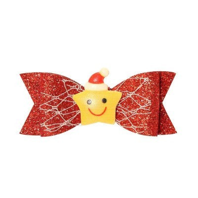 star red hair clips 2pcs - pair235