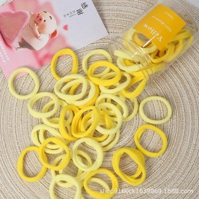 50 pcs yellow hair band set319