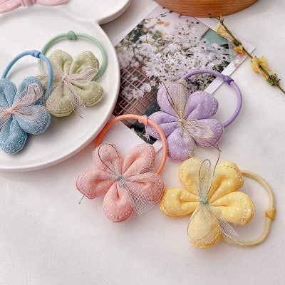 Flower hair ties350