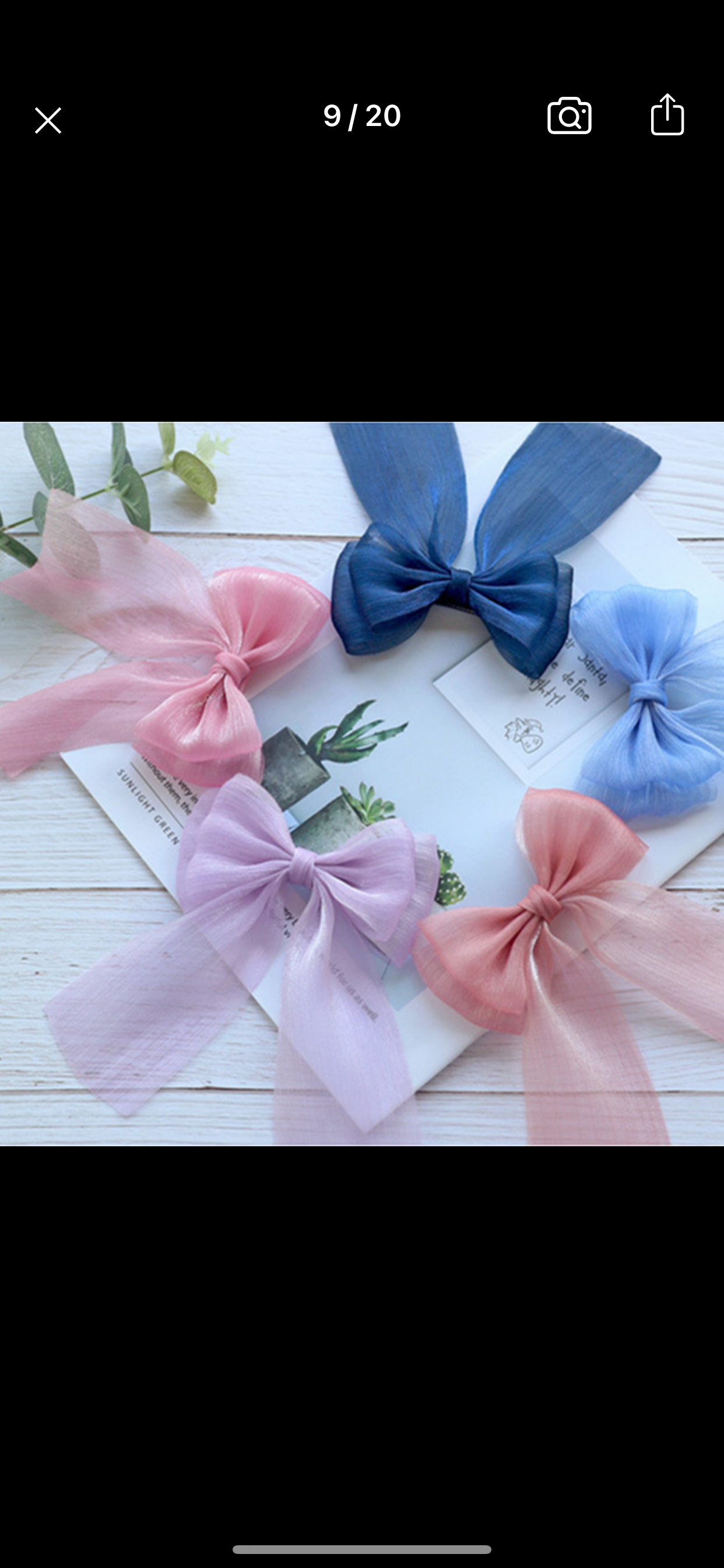 Hair bow clips