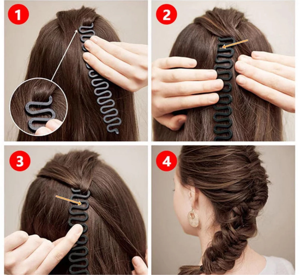 5 pcs set hair tools braiders