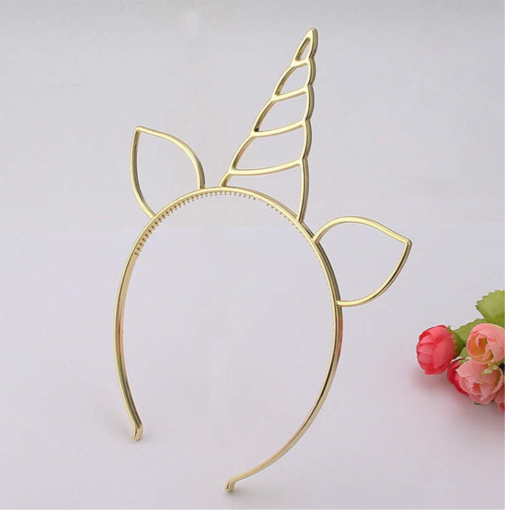 Gold/ silver unicorn hairband