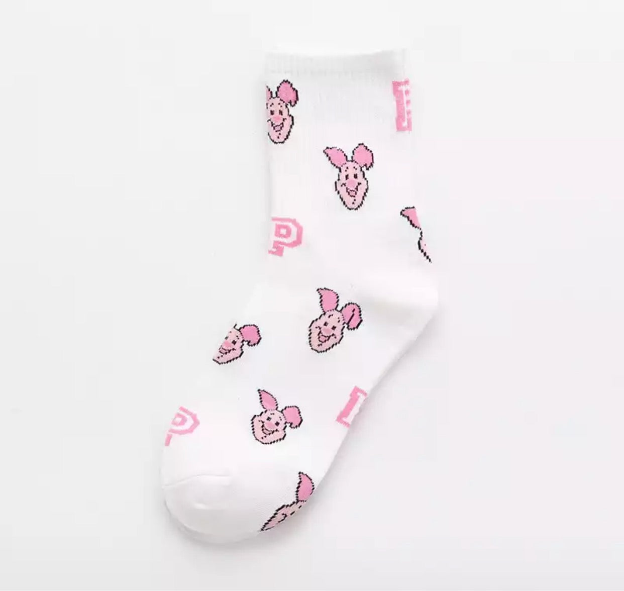 Piglet socks free size(35-40)