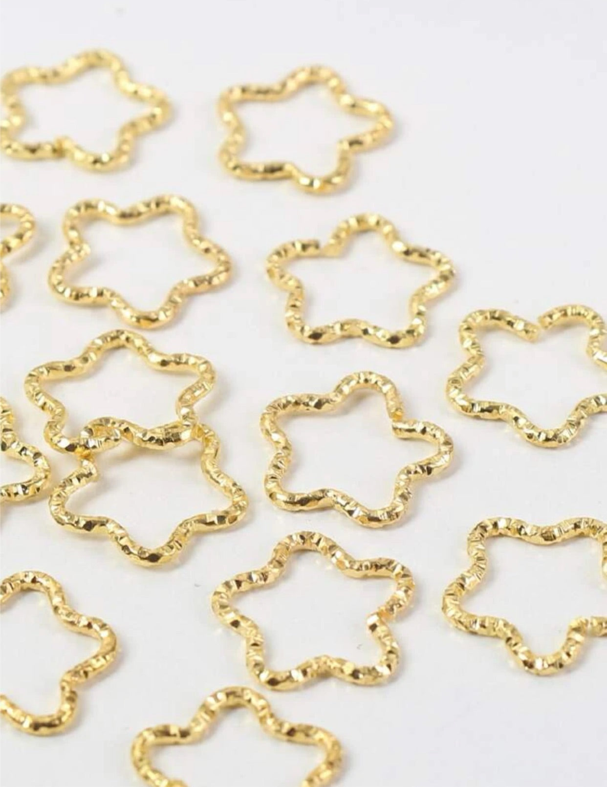 Star hair ring gold (50)pcs