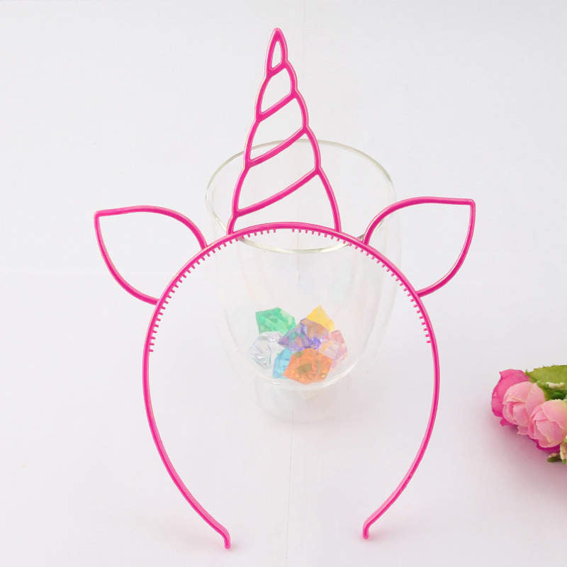 Pink unicorn hairband