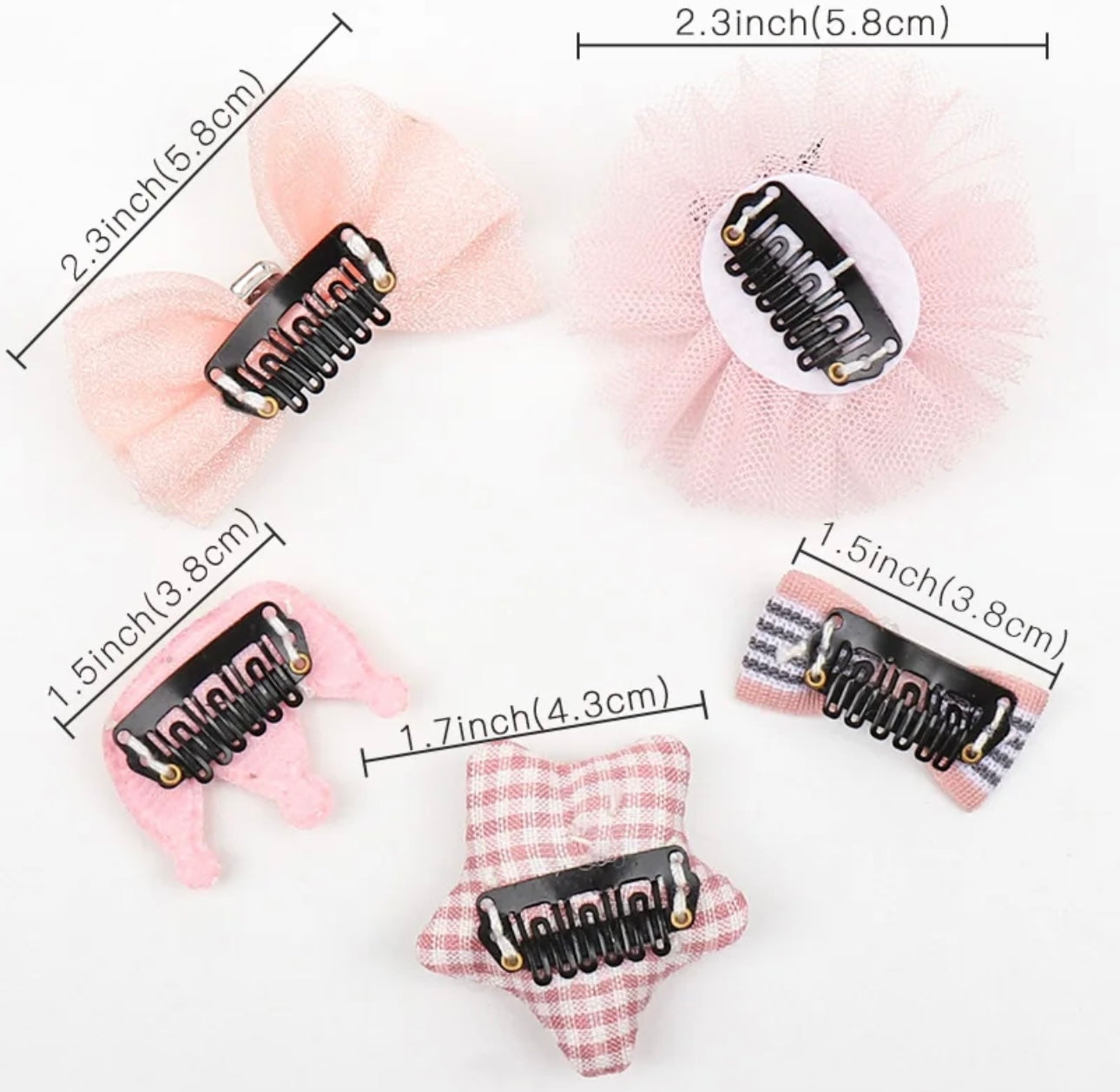 5pcs/Set Toddler Mini Cartoon Hair Clips(5)