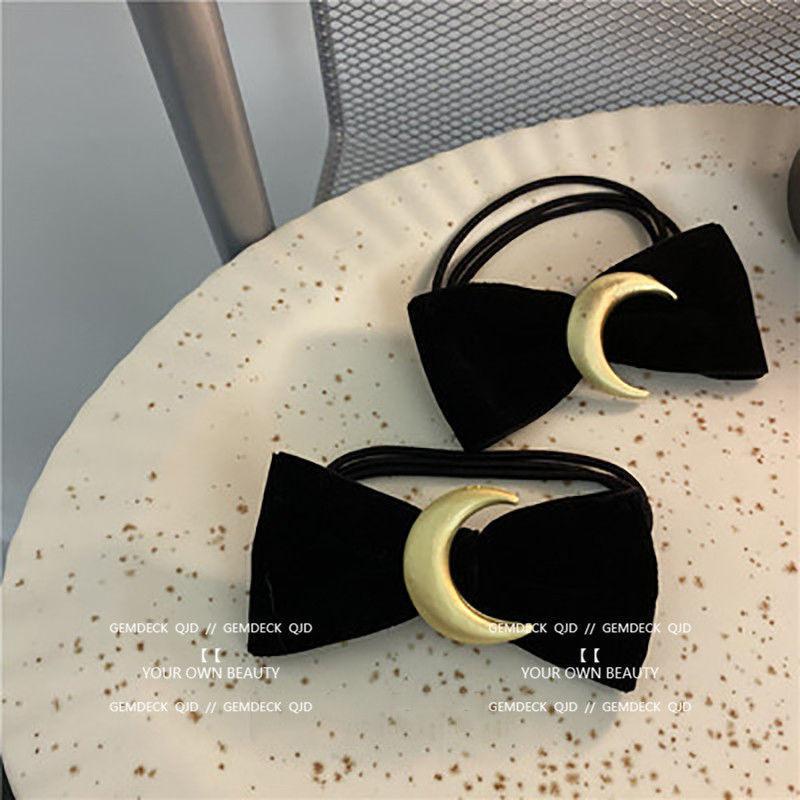 Gold moon hair tie 2 pcs