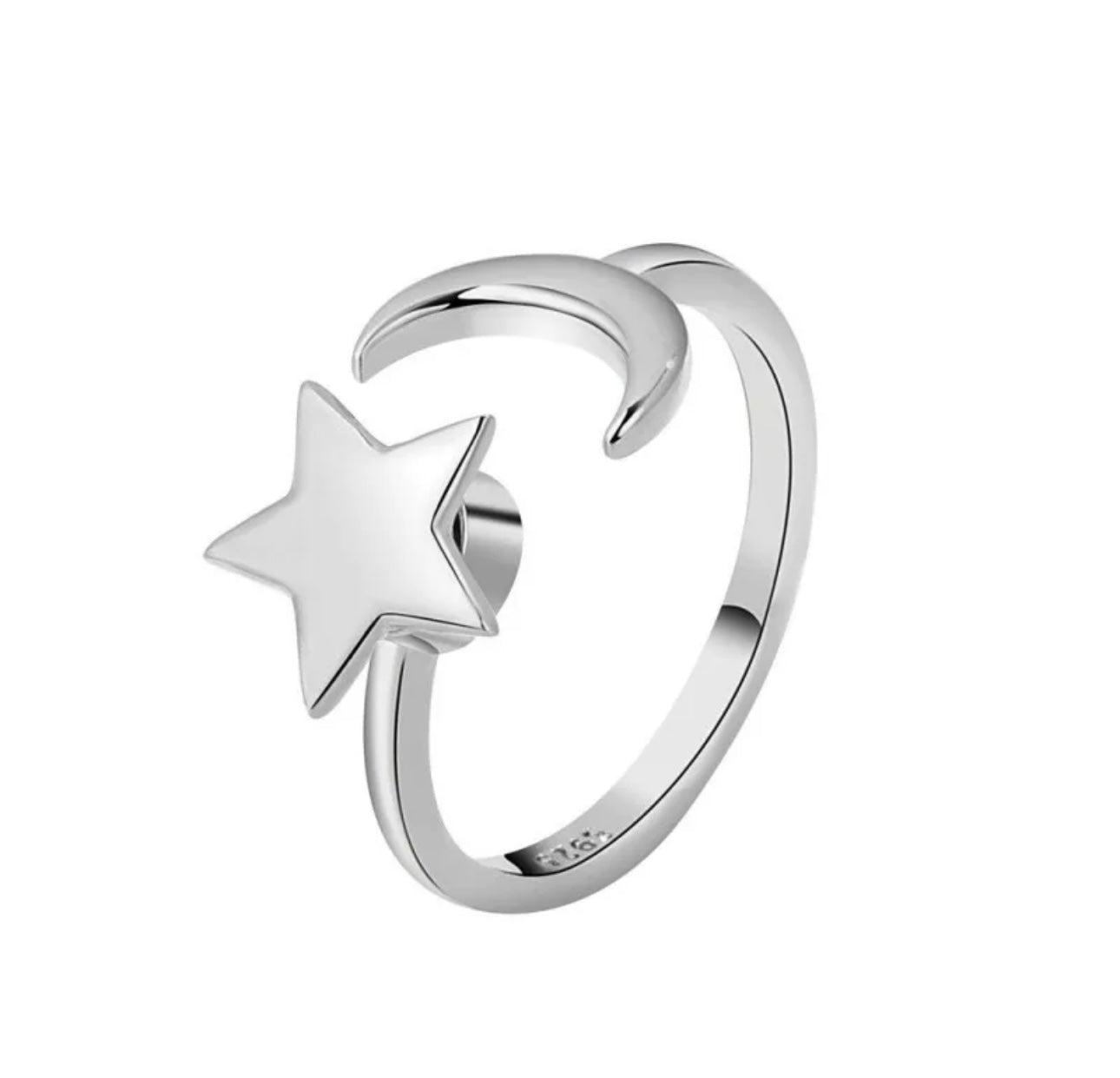 Moon star ring