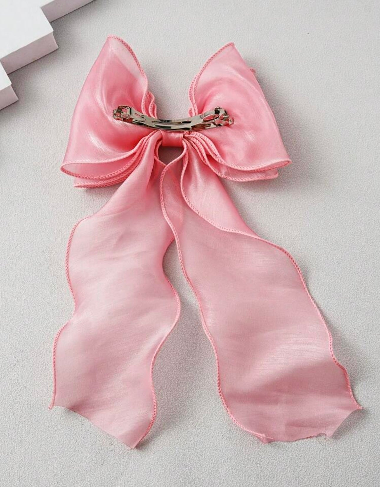 Ribbon bow knot hair clip