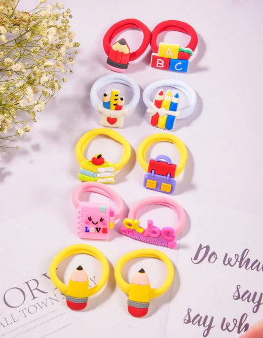 10 pcs Assorted Soft Clay Accessory
Towel Ring Headwear For Back To School
Daily Wear