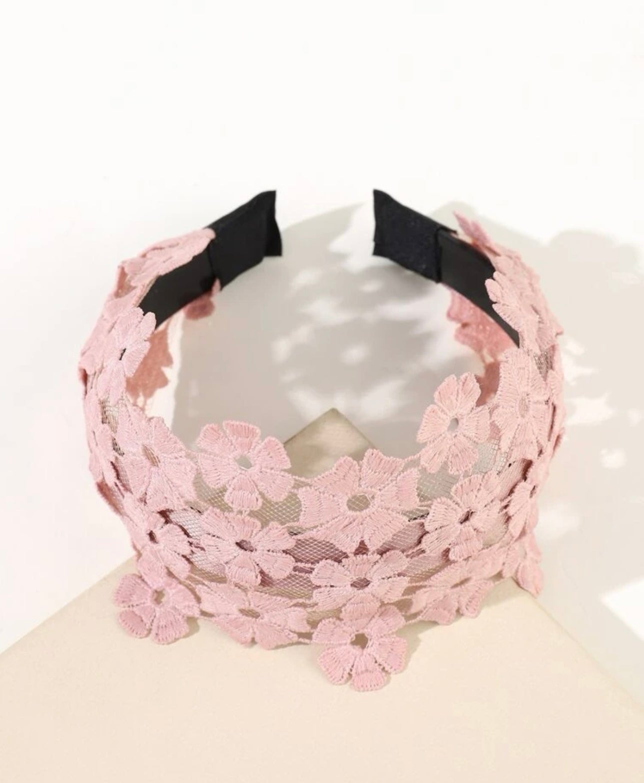 Flower fashion pink headband