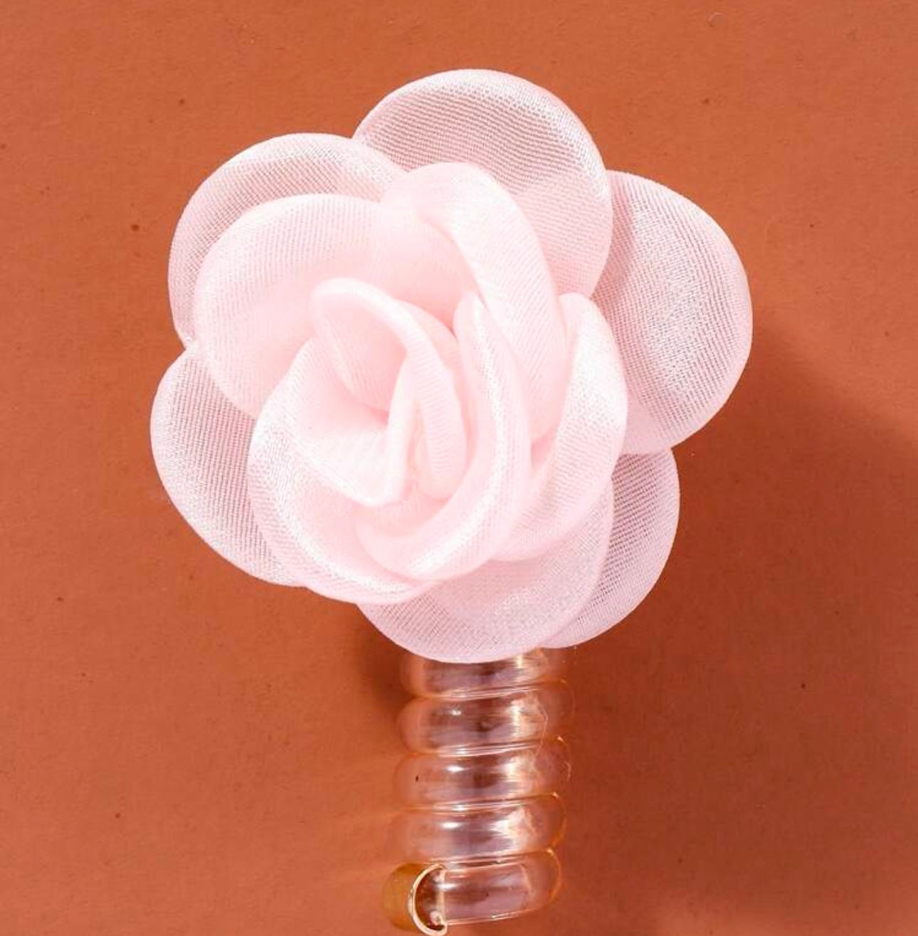 flower spiral hair tie