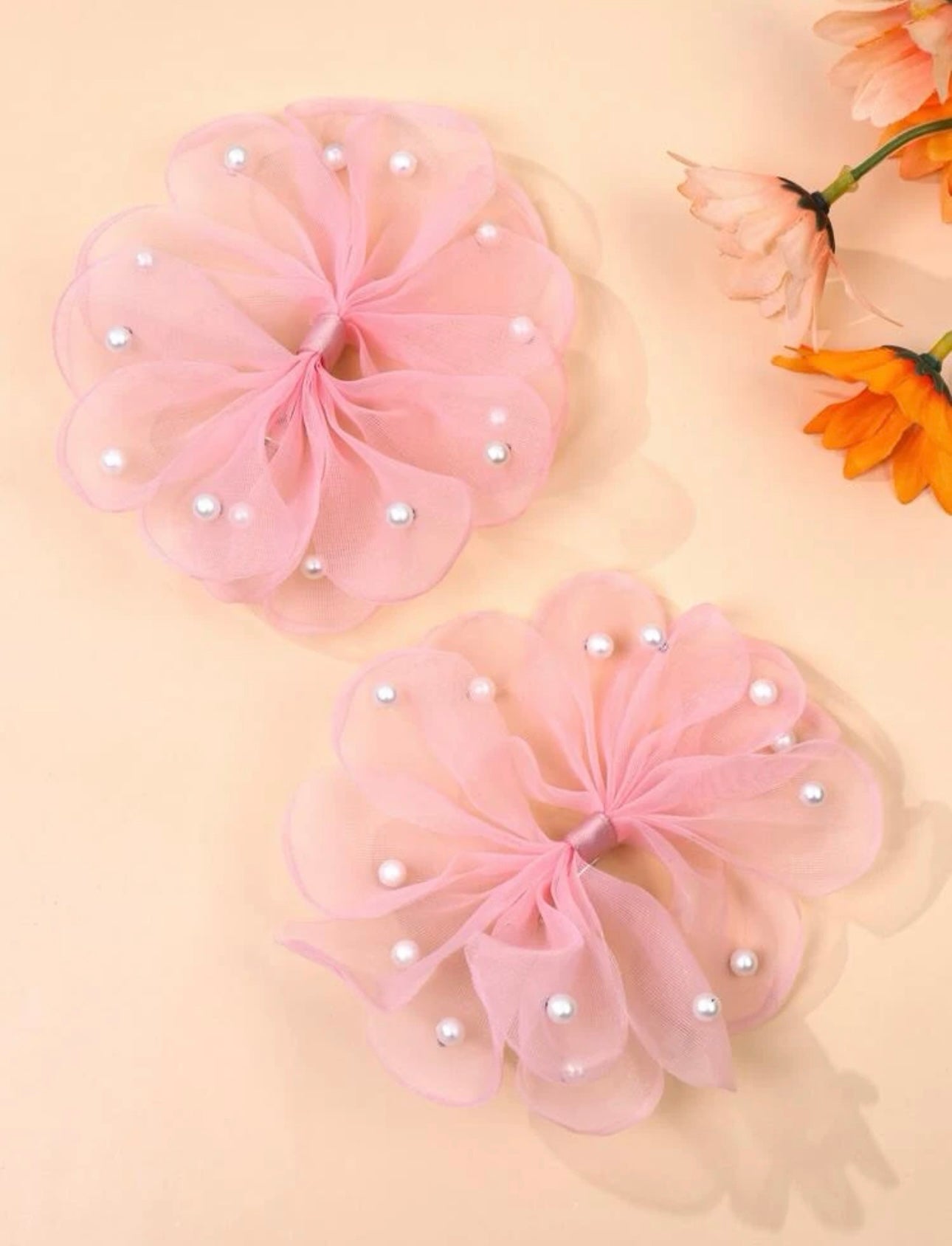 2 pcs toddler girl bow hair clip