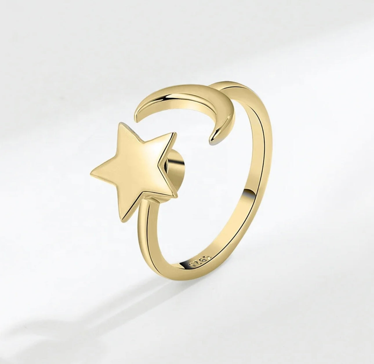 Moon star ring