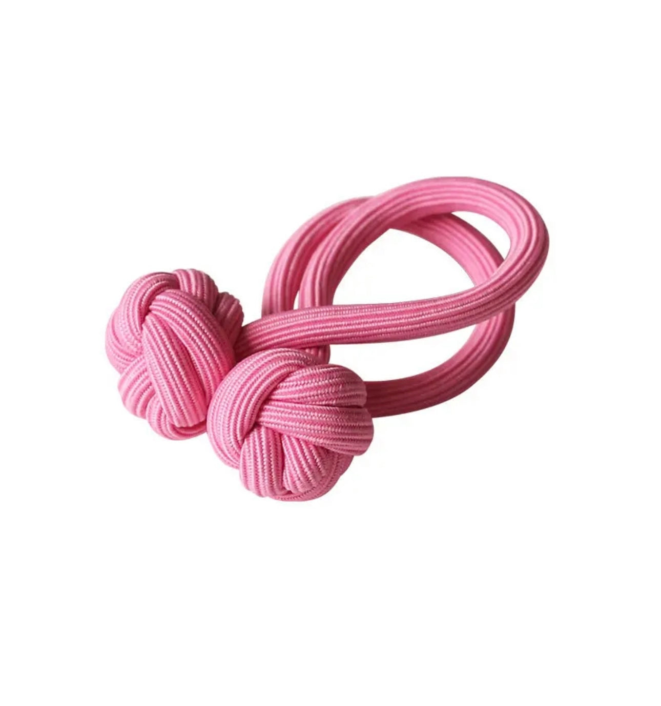 Vintage Chinese Knot Hair Rope Tie pink color