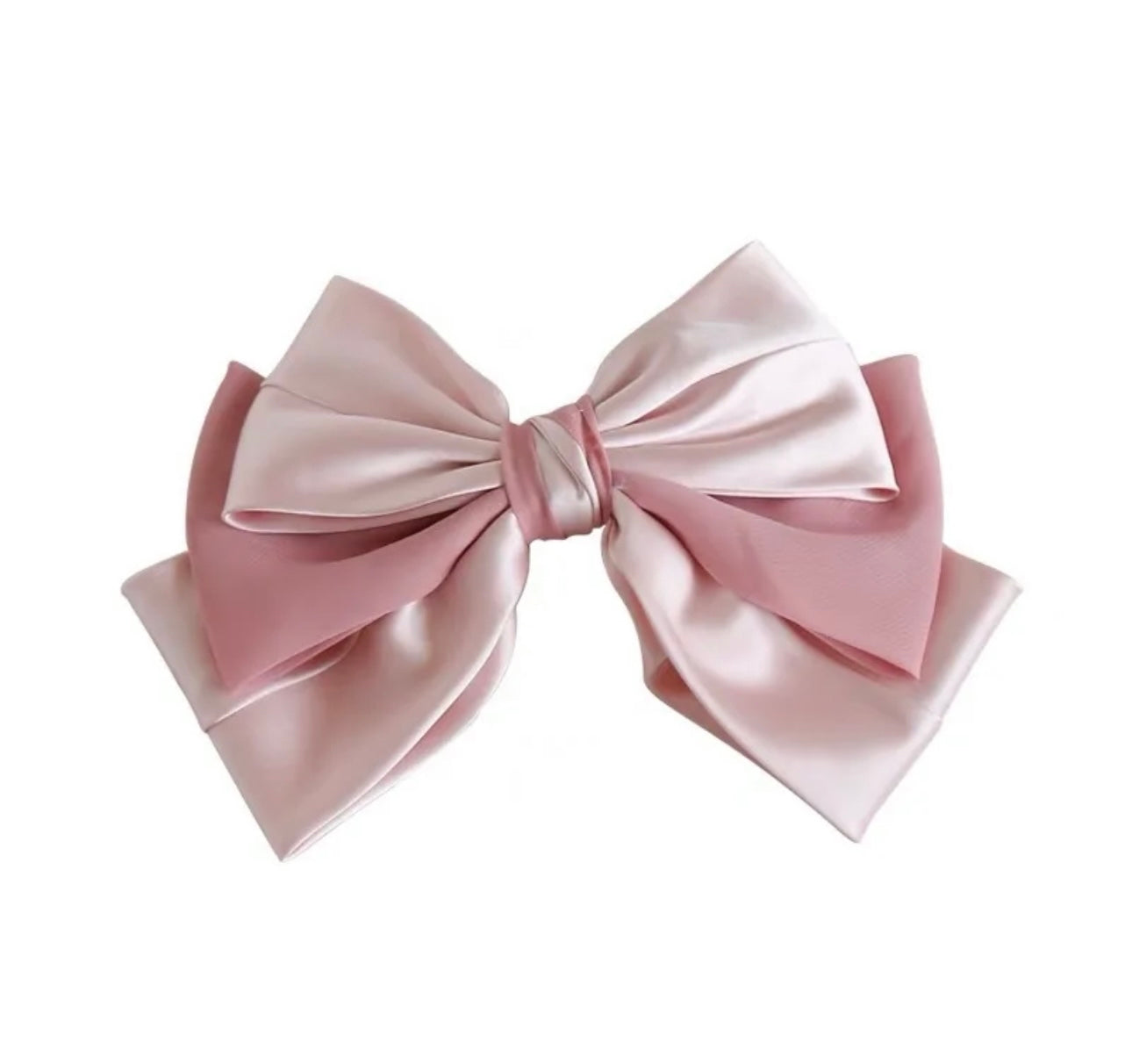 Bow fashion pink hair clips elegant