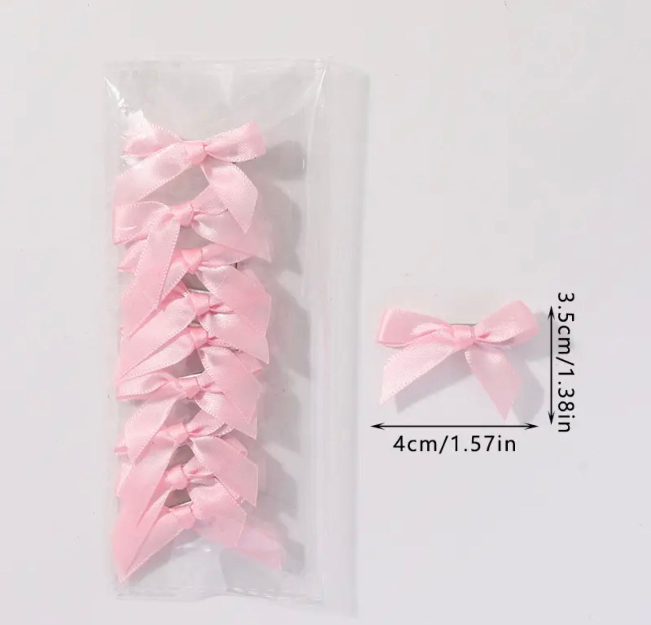 10pcs/pack Children pink bowknot Hairclips Students Ribbon bow BBclps