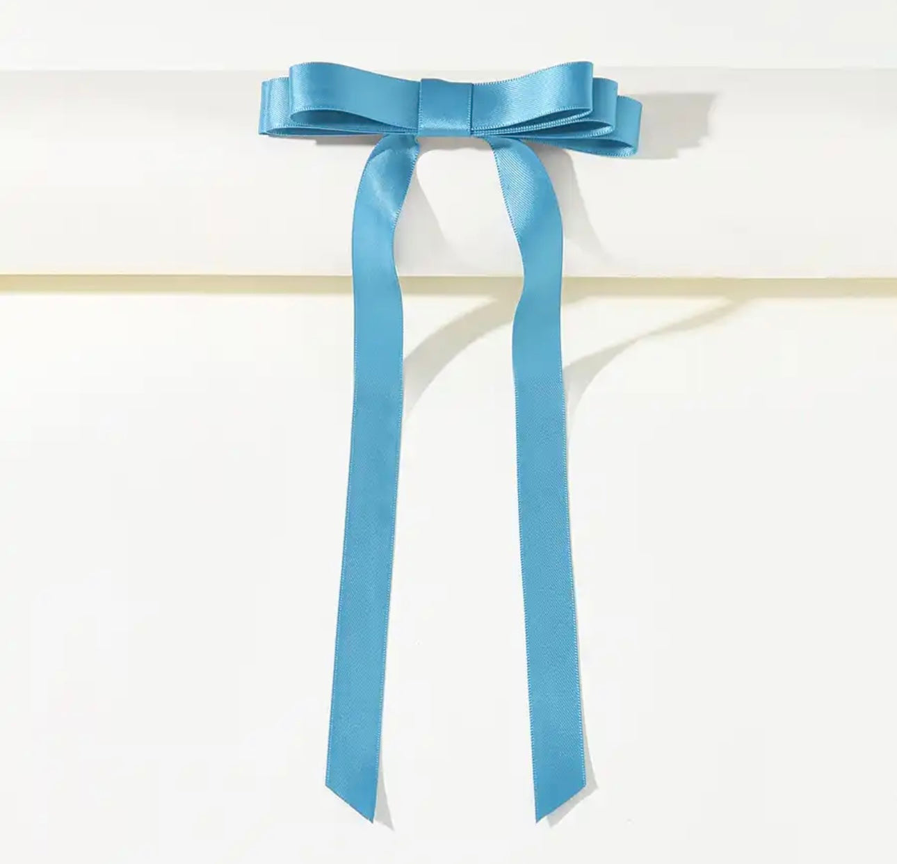 Satin Hairclip Girl Bow Long