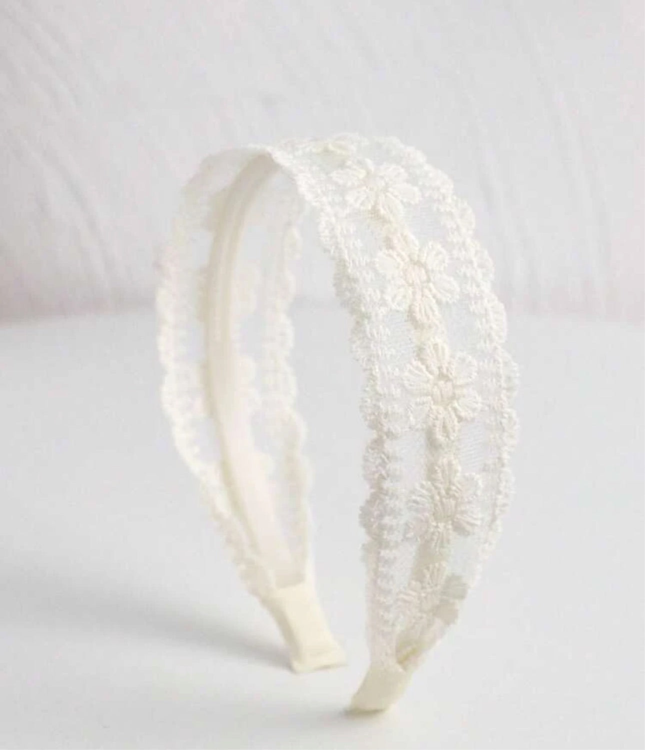 Flower headband white / 8