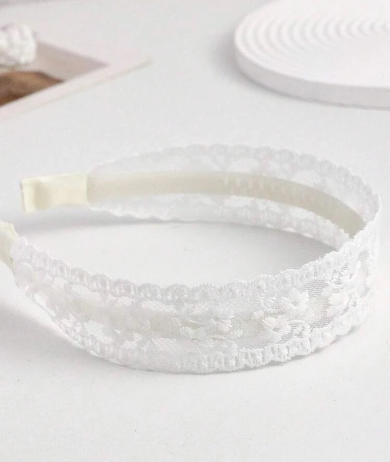 Floral headband white /7