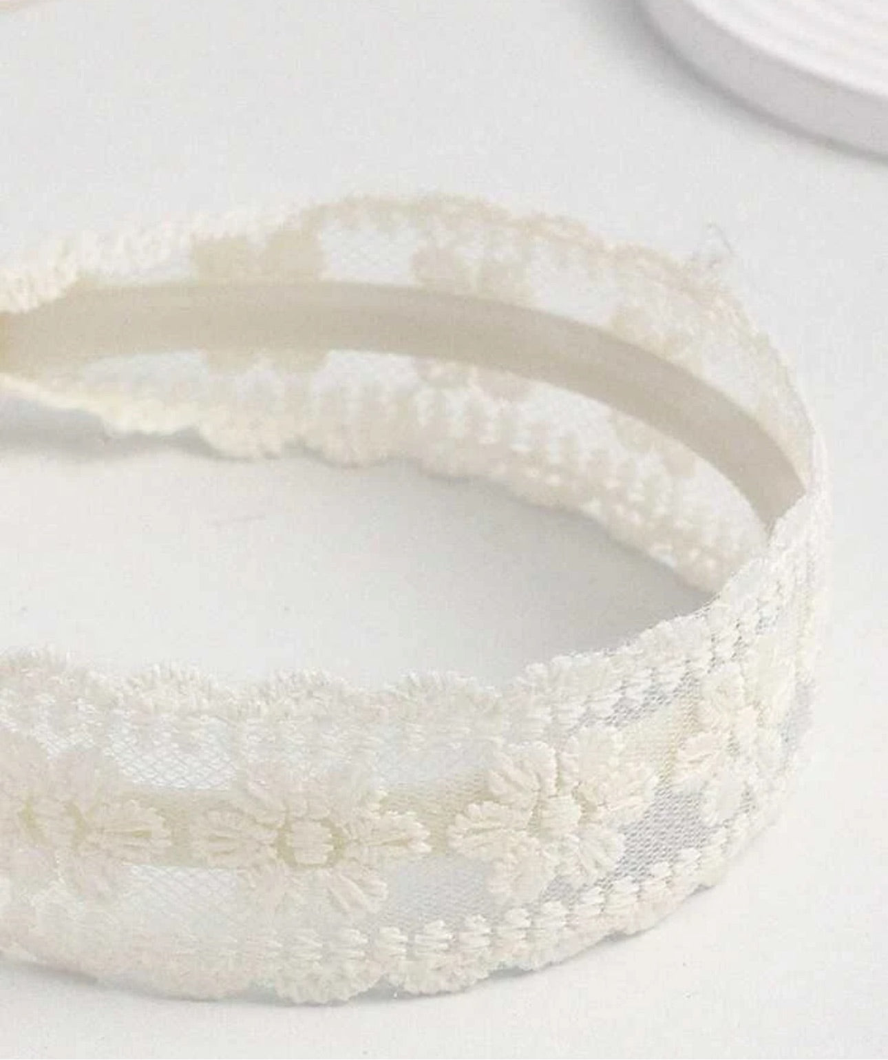 Flower headband white / 8