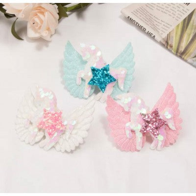 unicorn hair clips7