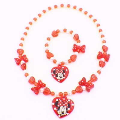 minnie mouse pendant and barcelet50