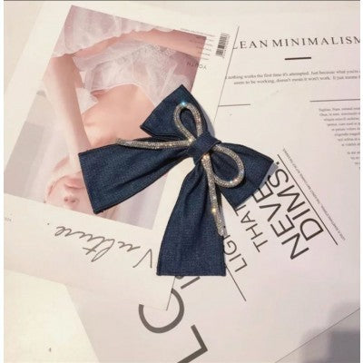 jeans hair bow clips56