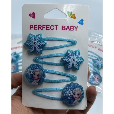 frozen hair clips blue color106