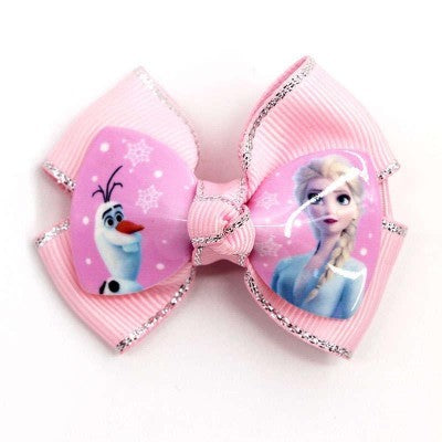 frozen hair clips pink color108