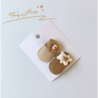 Mini hair clips bear312