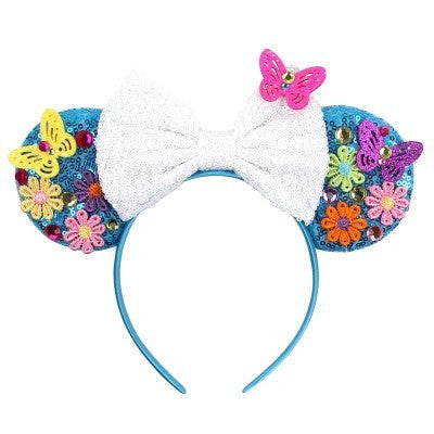 Minnie Mouse flower butterfly headband457