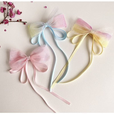 Bow ribbon  Hair clips474