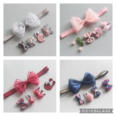 Baby hair band and hair clips set 0-2 years488