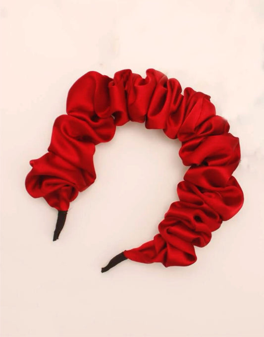 Red solid headband