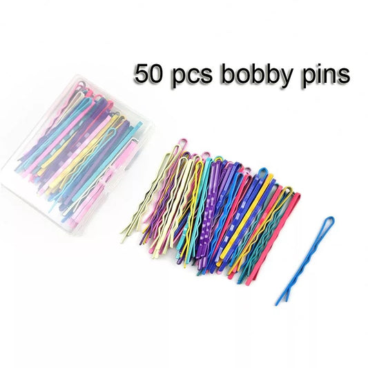 Bobby pins mix dark color 50 pcs