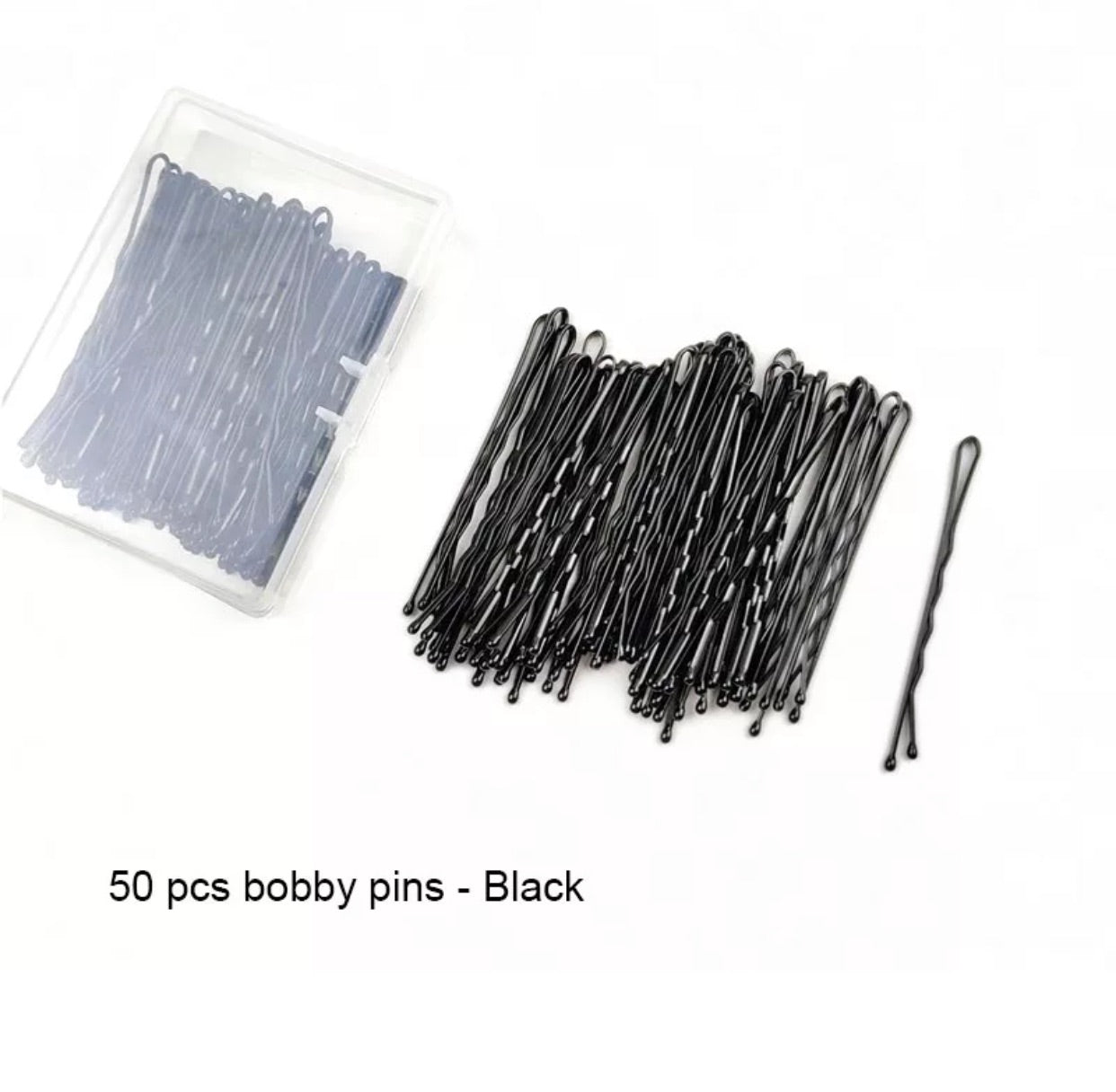 Bobby pins black color 50 pcs